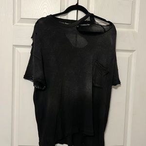 Distressed Free People Tee
